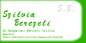 szilvia berczeli business card